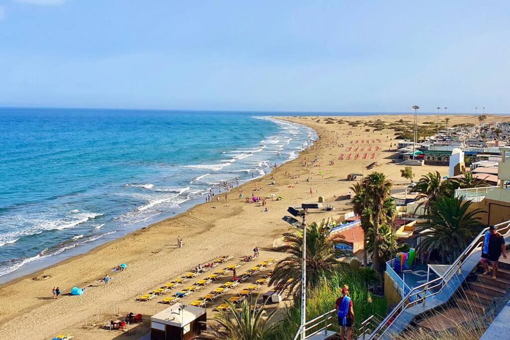 Tamaran 102 - Los Campos - Lux Garden Apt Near Dunes, Quiet-Central-Renovated San Bartolome Bagian luar foto